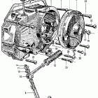 CT200 Right crankcase cover  @ kick starter arm