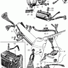 CA102 Headlight @ battery @ wire harness