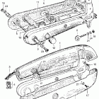 CA110 Swingarm @ chain case chain case