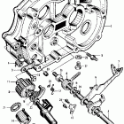 CA105T Gear change @ right crankcase