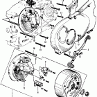 CA105T Points @ left crankcase cover