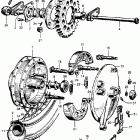 CB77 Заднее колесо