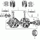 CA72 Коленвал и поршни