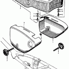 CB77 Air cleaner case @ seat