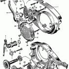 CB77 Kick starter arm @ right crankcase cover