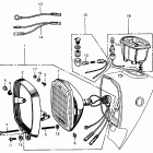 CA77 Headlight @ speedometer