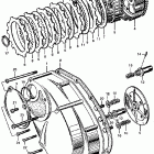 CB77 Clutch @ left crankcase cover