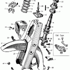 CA77 Front fork @ front fender