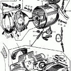 CB72 Headlight @ meter @ taillight