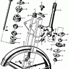 CB77 Steering stem @ front fender