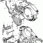 CB72 Kick starter arm @ right crankcase cover