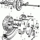 CB72 Заднее колесо