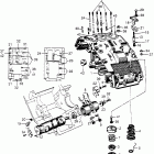 CB92 Upper crankcase @ shift drum