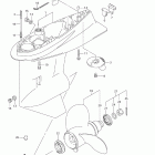 DF140T,Z Картер (Gear Case) (DF140Z)