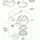DF25R Корпус магнето, стартер, глушитель