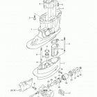 DF90A Корпус ведущего вала (нога)