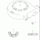 DF90/DF115 Крышка механизма маховика
