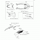 KFX450R  (KSF450-B9F) Decals(red)(b9f)