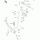 Bayou 250 (KLF250-A9F) Педаль тормоза