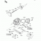 KFX700 (KSV700-B6F) Карбюратор в разборе