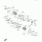 KFX50 (KSF50-B9F) Переднее колесо