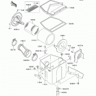 Bayou 250 (KLF250-A9F) Воздухозаборник