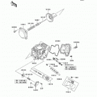 KFX700 (KSV700-A9F) Карбюратор в разборе