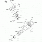 Brute Force 650 4x4i (KVF650-FCS) Цилиндр и поршни