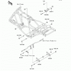 Bayou 250 (KLF250-A9F) Крепление двигателя