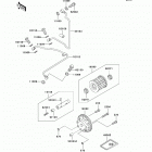 Bayou 250 (KLF250-A9F) Масляный и водяной насос. фильтр масленый