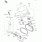 Brute Force 650 4x4 Hardwoods Green HD (KVF650-E7F) Крышка вариатора