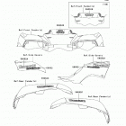 Brute Force 650 4x4 Hardwoods Green HD (KVF650-E7F) Наклейки