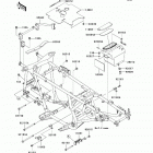 Brute Force 650 4x4 (KVF650-D9F) Рама ,крепежные детали