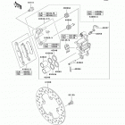 Brute Force 650 4x4 Hardwoods Green HD (KVF650-E7F) Передний тормоз