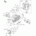 Prairie 360 (KVF360-B9F) Головка цилиндра