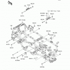 Brute Force 650 4x4i (KVF650-F8F) Крепление двигателя