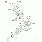 KFX700 (KSV700-A9F) Цилиндр и поршни