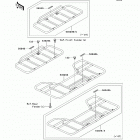 Bayou 250 (KLF250-A9F) Багажник-кузов