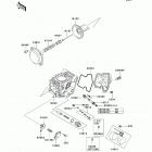 Brute Force 650 4x4 Hardwoods Green HD (KVF650-E7F) Карбюратор в разборе