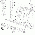 E150DBXIIB Gearcase, m2-type