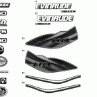 E150DBXIIB Decals - blue