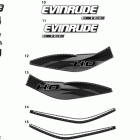 E115DHLIIR Decals - blue