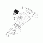 550s EFI Instrument pod assembly (red / intl)