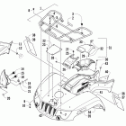 550 EFI Front rack, body panel, and headlight assemblies (4eush ...