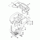 700 H1 EFI Задний багажник ,крыло и подножки