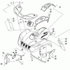 366 4Х4 Front body, rack, and headlight assembly