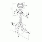 Prowler XTX Коленчатый вал и поршни