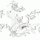 TRV 550s EFI Передний багажник крыло и фара