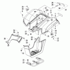 150 Rear body panel and taillight assemblies