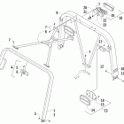 Prowler XTZ ver 2 Canopy and taillight assembly